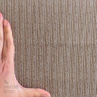 Retalho 45x150cm - Sorvetinho - Listrado Castanho