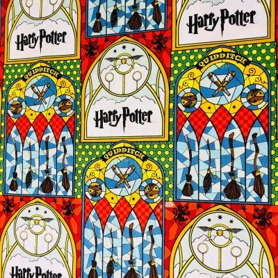 Tecido de Algodão - Harry Potter - Vitral