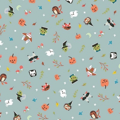 Tecido de Algodão - Tiny Treaters - Tiny Monsters