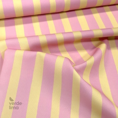 Minimate Impermeável - Riscas rosa e amarelo