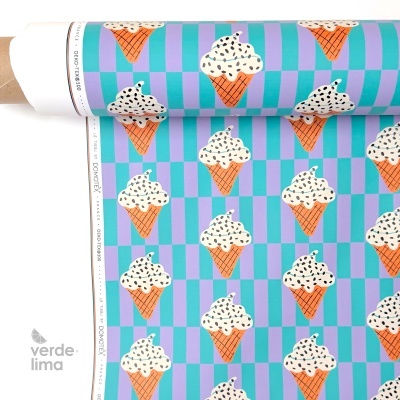 Tecido raincoat - Gelados