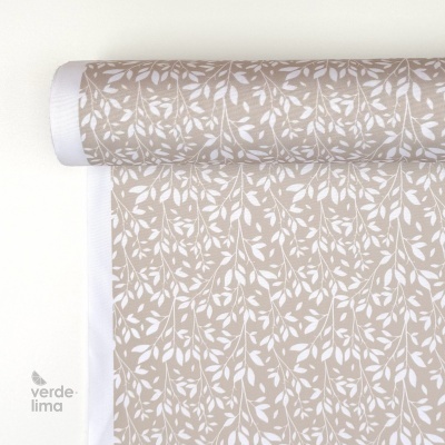 Nylon Impermeável - Floral bege (novo tom)