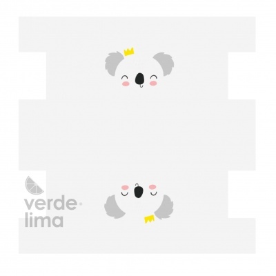 Painel para costurar - Estojo escolar animais - Koala