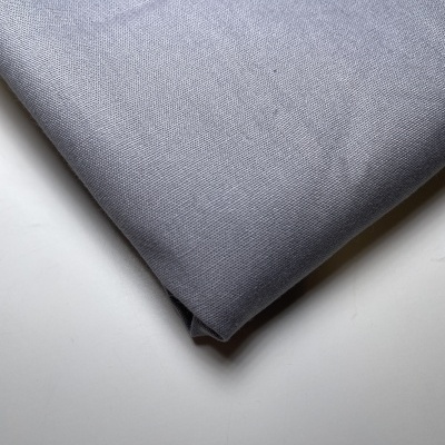 Retalho 55x150cm -Tecido liso de algodão - Cinzento Médio