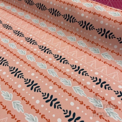 Nylon estampado (polycanvas) - Boho ethnic salmon