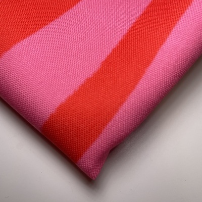 Retalho 26x150cm - Minimate resistente à água - Riscas rosa forte e vermelho