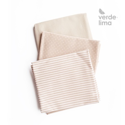 Pack de retalhos - Básicos de algodão - Areia