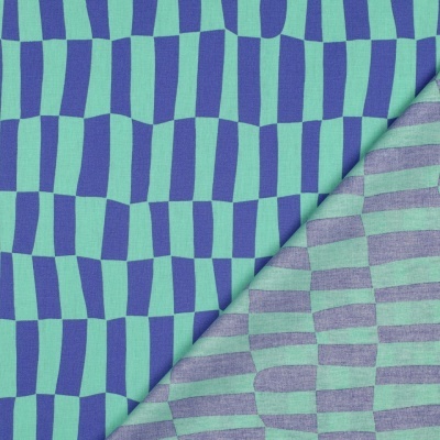 Checks Jennifer Bouron - Azul e verde menta
