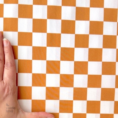 Tecido de Algodão - Fruits - Xadrez