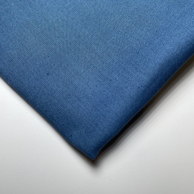Retalho 53x150cm -Tecido liso de algodão - Azul Índigo