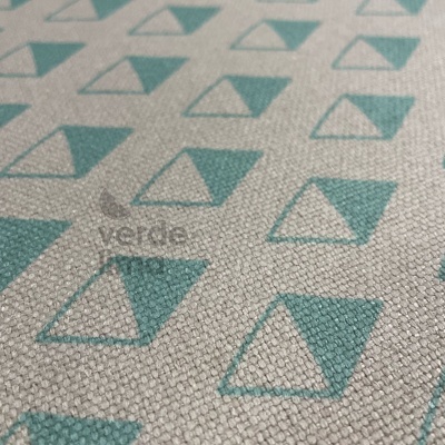 Panamá estampado - Geometric aqua