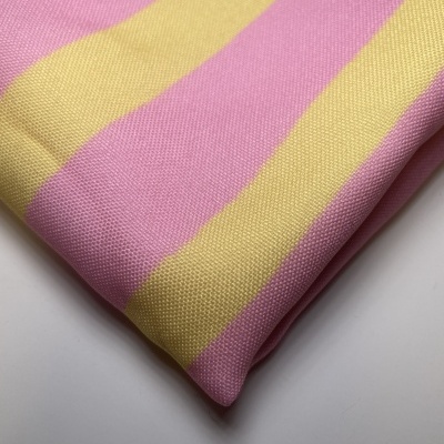 Retalho 38x150cm - Minimate resistente à água - Riscas rosa e amarelo
