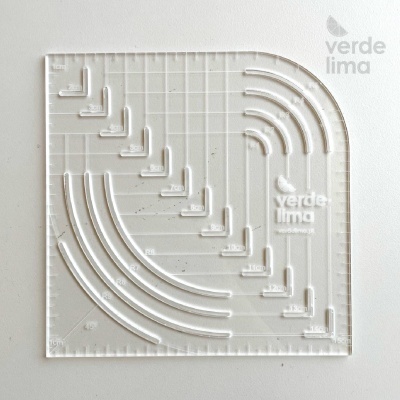 Régua para cantos redondos e quadrados