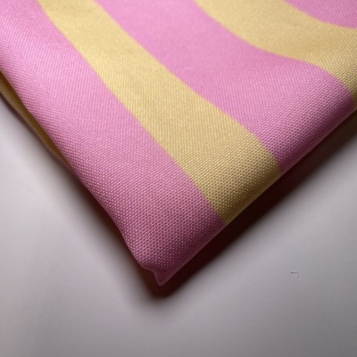 Retalho 48x150cm - Minimate resistente à água - Riscas rosa e amarelo