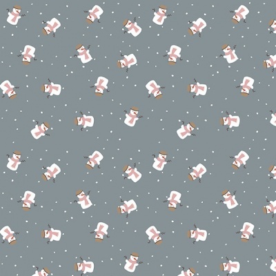 Tecido de Algodão - Warm Wishes - Snowmen