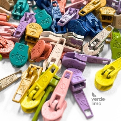 Cursores de fecho zipper malha 3 - Travão