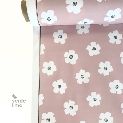 Tecido raincoat - Flores