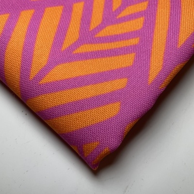 Retalho 49x150cm - Minimate resistente à água - Geométrico rosa e laranja