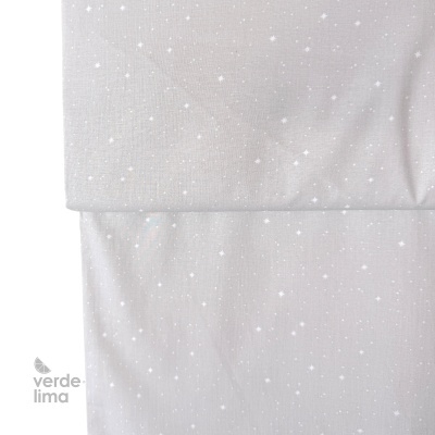 Tecido de Algodão - Estrelas fundo cinzento