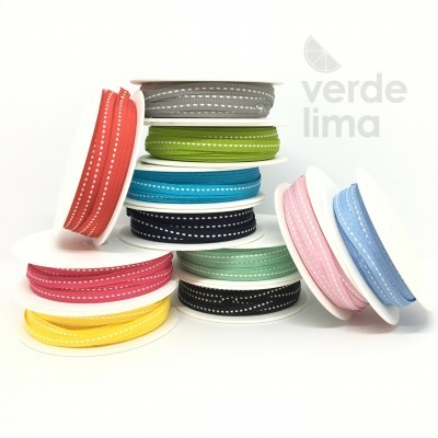 Fita de gorgurão com pesponto