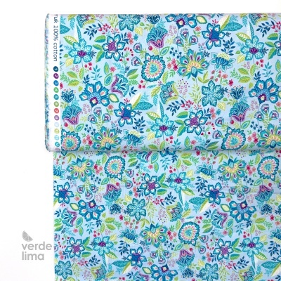 Tecido de Algodão - Tropica botanical