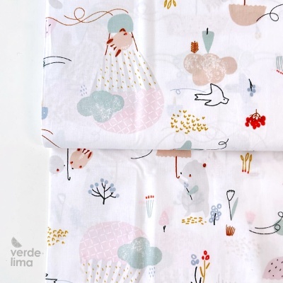 Tecido de Algodão - Rainy friends - main