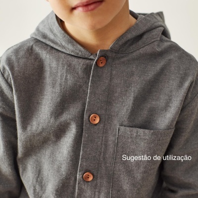 Vaiela de algodão orgânico - Basic Graphite