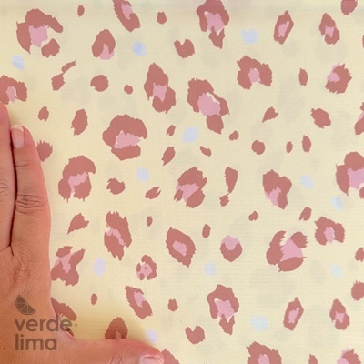 Minimate Impermeável - Leopardo fundo amarelo