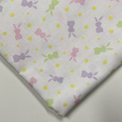 Retalho 30x110cm - Tecido de algodão - Hoppy Easter - Silhuetas