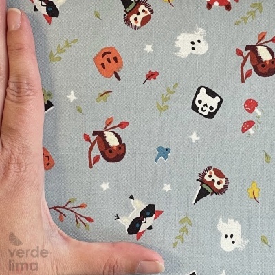 Tecido de Algodão - Tiny Treaters - Tiny Monsters