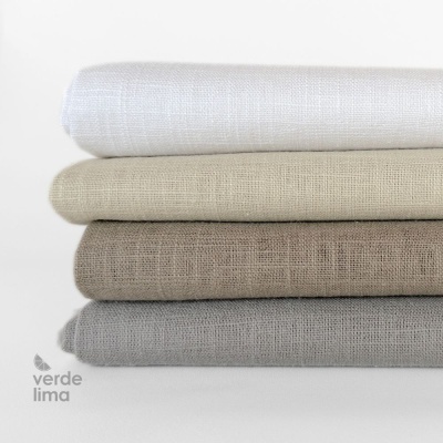 Pack de retalhos - Linho Liso - Tons neutros