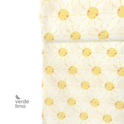 Tecido de Algodão - Animais no Parque - Sol