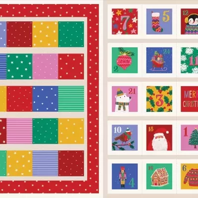 Bright & Jolly Christmas - Painel calendário do advento