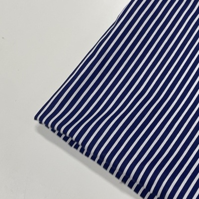Retalho 46x150cm - Tecido de Algodão - Riscas - Stripes - Azul Royal