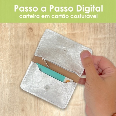 Passo a Passo digital - Carteira em cartão costurável