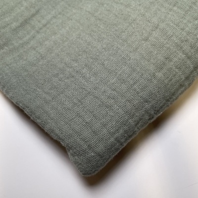 Retalho 24x140cm - Musselina lisa - Verde Seco