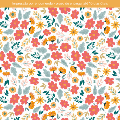 IMPRESSÃO POR ENCOMENDA - Bright Florals