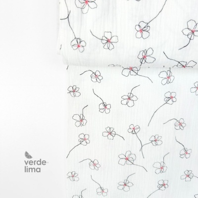 Musselina de algodão - Mackintosh Flowers