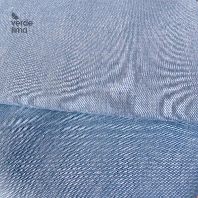 Pack de retalhos - Vichy e cambraia de algodão - Azul ganga