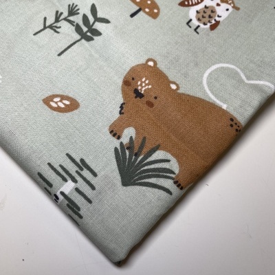 Retalho 33x150cm - Tecido de Algodão - Bear and moose - Main
