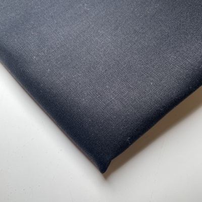 Retalho 47x150cm - Tecido liso de algodão - Preto