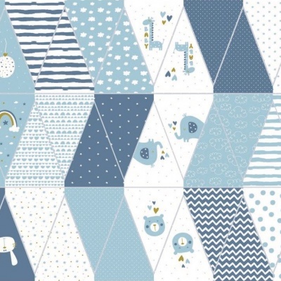 Painel Bandeirolas Azul