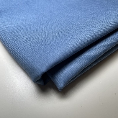 Retalho 67cm x 150cm - Tecido liso de algodão - Azul Ganga