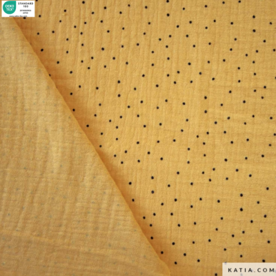 Musselina de algodão - Africa Dots