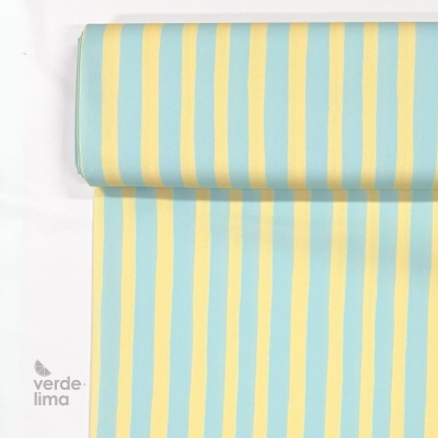 Minimate Impermeável - Riscas menta e amarelo