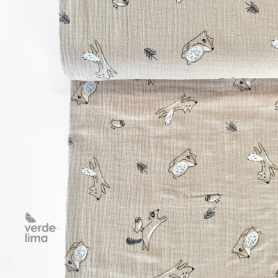 Musselina - Animais do bosque