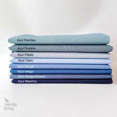 Pack de retalhos - Nylon plastificado - Tons Azuis