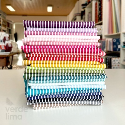 Tecido de Algodão - Riscas - Stripes