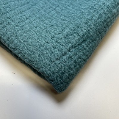 Retalho 24x140cm - Musselina lisa - Verde Eucalipto