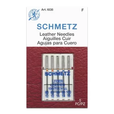 Agulhas de máquina de Costura Schmetz - Leather